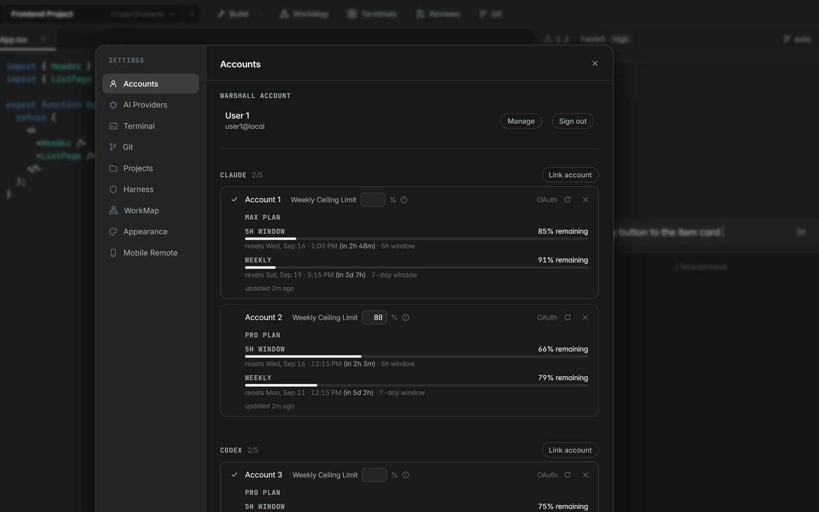 Usage across subscriptions